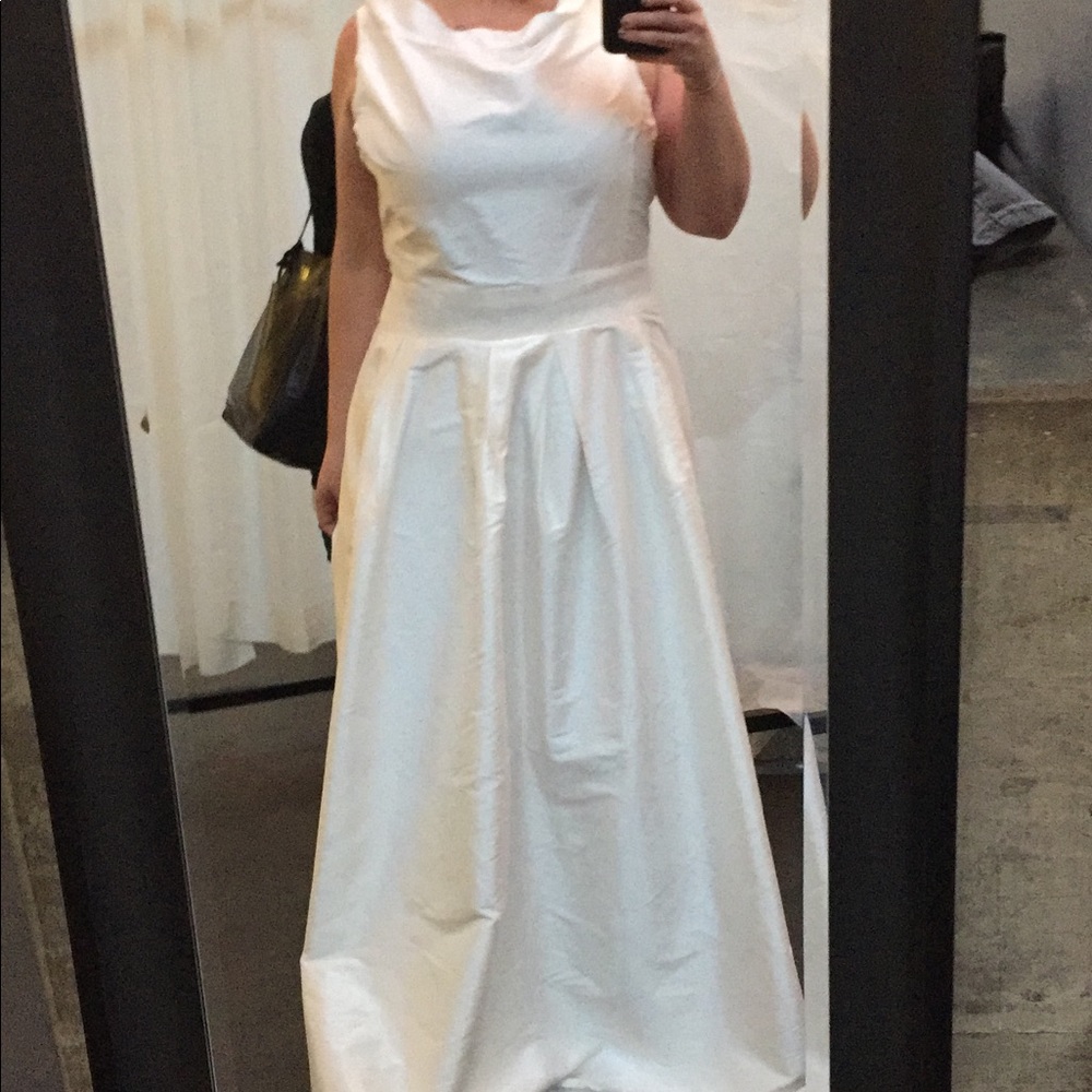 New wedding dress satin